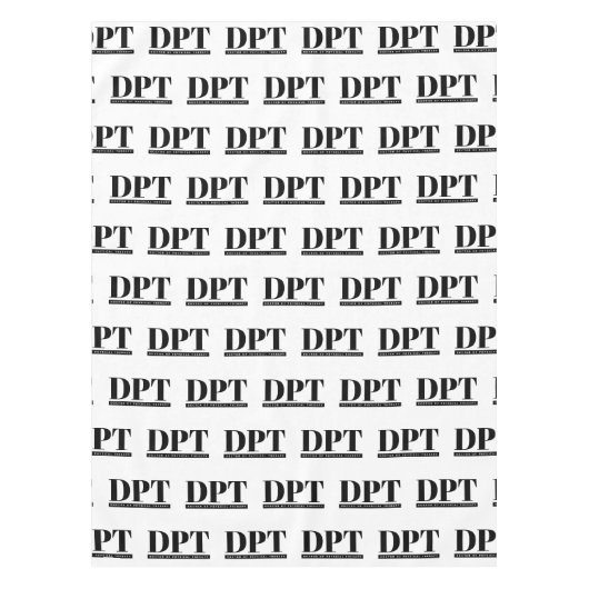 DPT Doctor in de Fysiotherapie Graduation Party Tafelkleed (Voorkant)