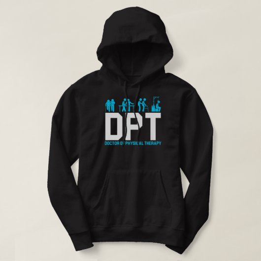 DPT Doctor of Physical Therapy Physiotherapy Premi Hoodie (Design voorkant)