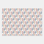 DPT Doctor of Physical Therapy Retro Pattern Inpakpapier Vel (Voorkant)