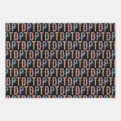 DPT Doctor of Physical Therapy Retro Pattern Inpakpapier Vel (Voorkant 2)