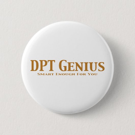 DPT Genius Gifts Ronde Button 5,7 Cm (Voorkant)