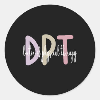 DPT-waardering Doctor of Physical Therapy Gradua Ronde Sticker