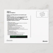 DPUZ 1 - FOSS (computers) Briefkaart (Achterkant)