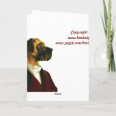 DR032 great dane, kaart HappyBirthdayDad (Achterkant)