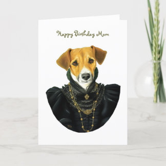 DR037 hefboom Russell Terrier, het Gelukkige Mamma Kaart
