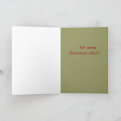 DR078 teckel, Stop bij. . . Feestdagen Kaart (Binnen)