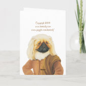 DR090 Pekingese, Bedankt! kaart (Achterkant)