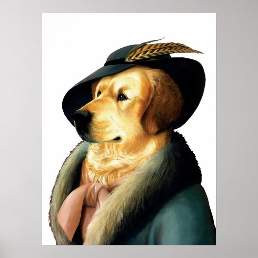 DR.035 Golden Retriever poster (Voorkant)