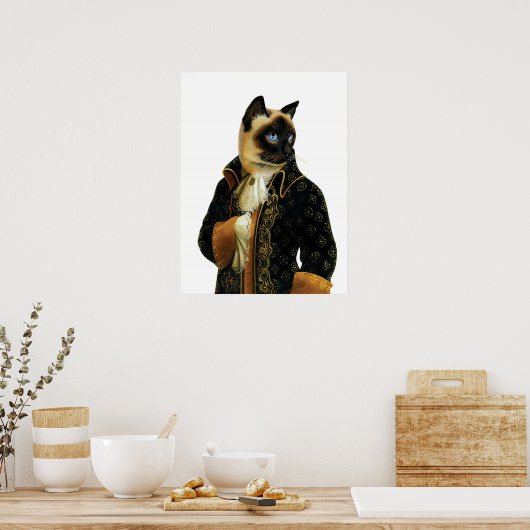 DR.041 Siamese Cat poster (Keuken)