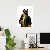 DR.041 Siamese Cat poster (Thuiskantoor)