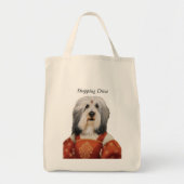 DR.131 met baard, collie shopping diva tas (Voorkant)