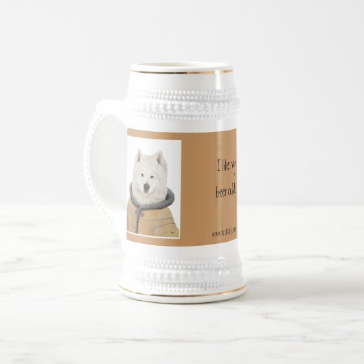 DR.156, DR.155, ik hou van mijn bier koude stein Bierpul (Voorkant links)