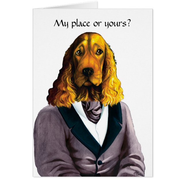 DR.181 Blond English Cocker Spaniel card (Voorkant)