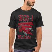 DR-1 Dreidecker Red Baron Triplane WWI Warbird T-shirt (Voorkant)