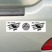 DR-1 Pilot-Bumpersticker Bumpersticker (Op auto)