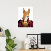 DR.208 Basenji-poster Poster (Thuiskantoor)