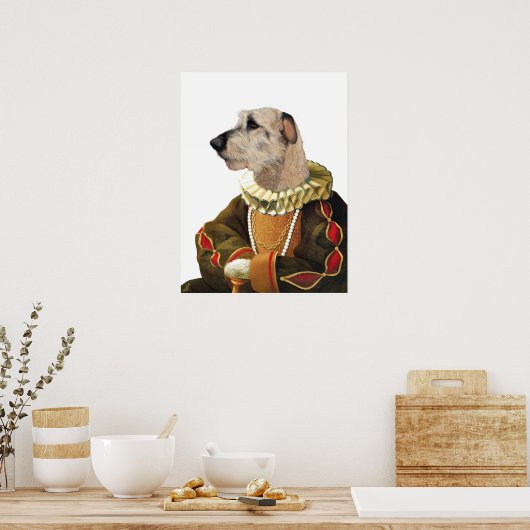 DR 217 Irish Wolfhound poster (Keuken)