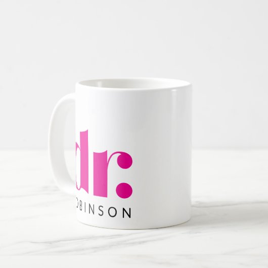 Dr. [Aangepaste naam] Koffiemok (Voorkant links)