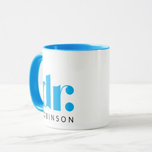 Dr. [Aangepaste naam] Mok (Voorkant links)