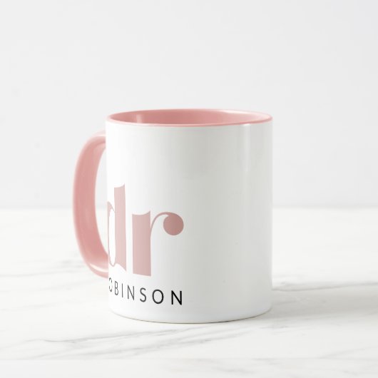 dr [Aangepaste naam] Mok (Voorkant links)