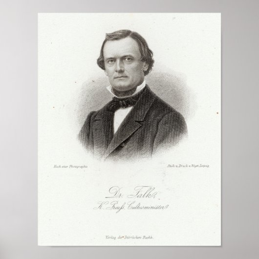 Dr. Adalbert Falk Poster (Voorkant)