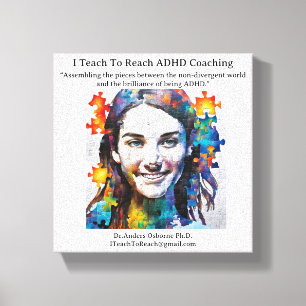 Dr. Anders Osborne Ph.D., ADHD Coaching, Canvas Afdruk