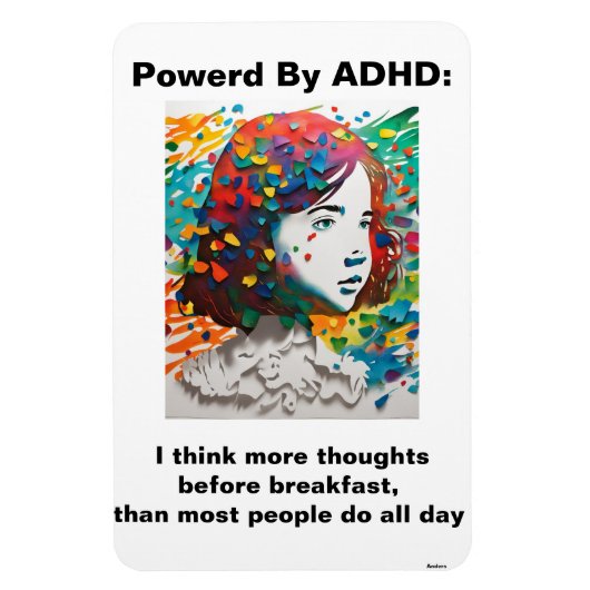 Dr.Anders Osborne Ph.D. - Positieve quote ADHD-Mok Magneet (Verticaal)