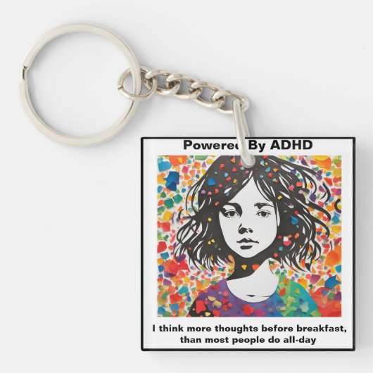 Dr.Anders Osborne Ph.D. - Positieve quote ADHD-Mok Sleutelhanger (voorkant)