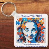 Dr.Anders Osborne Ph.D. - Positieve quote ADHD-Mok Sleutelhanger (Voorkant)