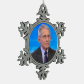 Dr. Anthony Fauci Hero Tin Sneeuwvlok Ornament (Links)