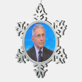 Dr. Anthony Fauci Hero Tin Sneeuwvlok Ornament (Rechts)