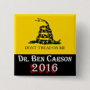Dr. Ben Carson 2016 - Leer me niet aan Vierkante Button 5,1 Cm