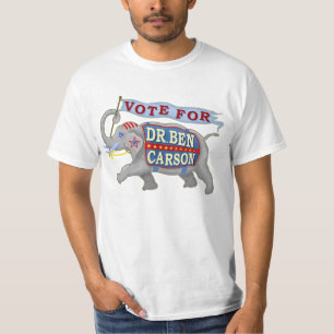 Dr. Ben Carson 2016 President Republican Elephant T-shirt
