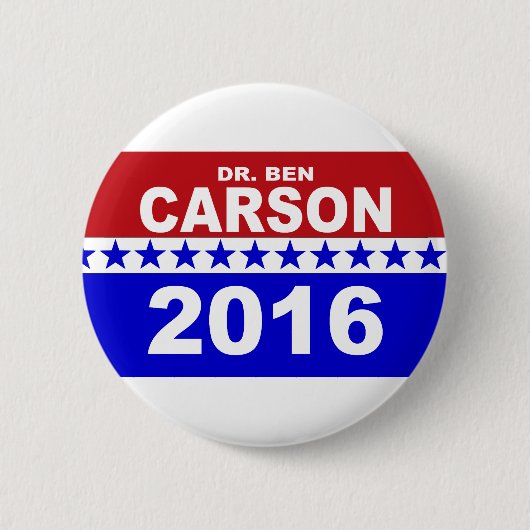 Dr. Ben Carson 2016 Ronde Button 5,7 Cm (Voorkant)