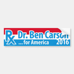 Dr. Ben Carson 2016 - Voorschrift voor Amerika Bumpersticker