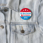 Dr. Ben Carson 2016 - Voorschrift voor Amerika Ronde Button 5,7 Cm (In situ)