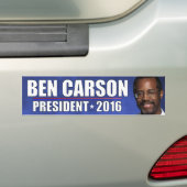 Dr. Ben Carson - President 2016 Bumpersticker (Op auto)