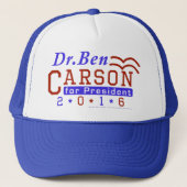 Dr. Ben Carson President 2016 VerkiezingsRepublike Trucker Pet (Voorkant)