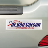 Dr. Ben Carson voor President Bumpersticker (Op auto)