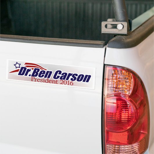 Dr. Ben Carson voor President Bumpersticker (Op Truck)