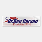 Dr. Ben Carson voor President Bumpersticker (Voorkant)