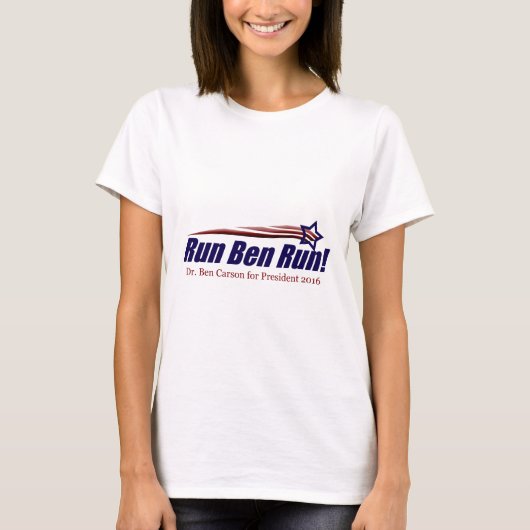Dr. Ben Carson voor President T-shirt (Voorkant)