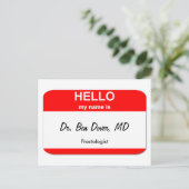 Dr. Ben Dover, MD Briefkaart (Staand voorkant)