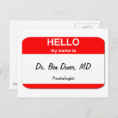 Dr. Ben Dover, MD Briefkaart (Voorkant / Achterkant)