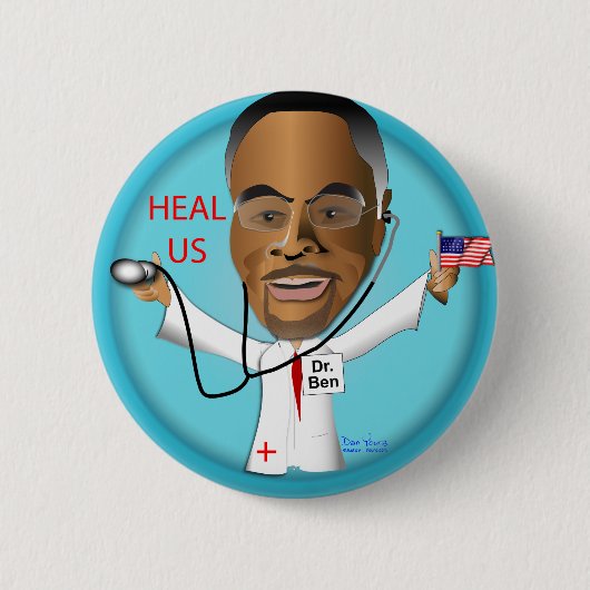 Dr. Ben Heal US Ronde Button 5,7 Cm (Voorkant)