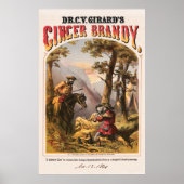 Dr. C.V. Girard's GINGER BRANDY 1860 Poster (Voorkant)