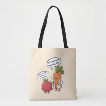 Dr. Carrot Series Funny Medical Pun Tote Bag 