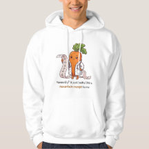 Dr. Carrot with ECG - Funny Medical Student Hoodie