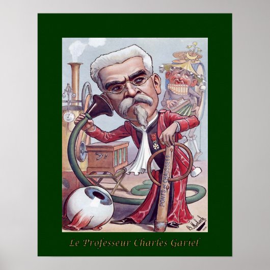 Dr. Charles Gariel ~ Ophthalmoloog/Audiologen~ Poster (Voorkant)