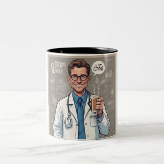 Dr. Coffee: Het recept voor een perfect brouwsel Tweekleurige Koffiemok